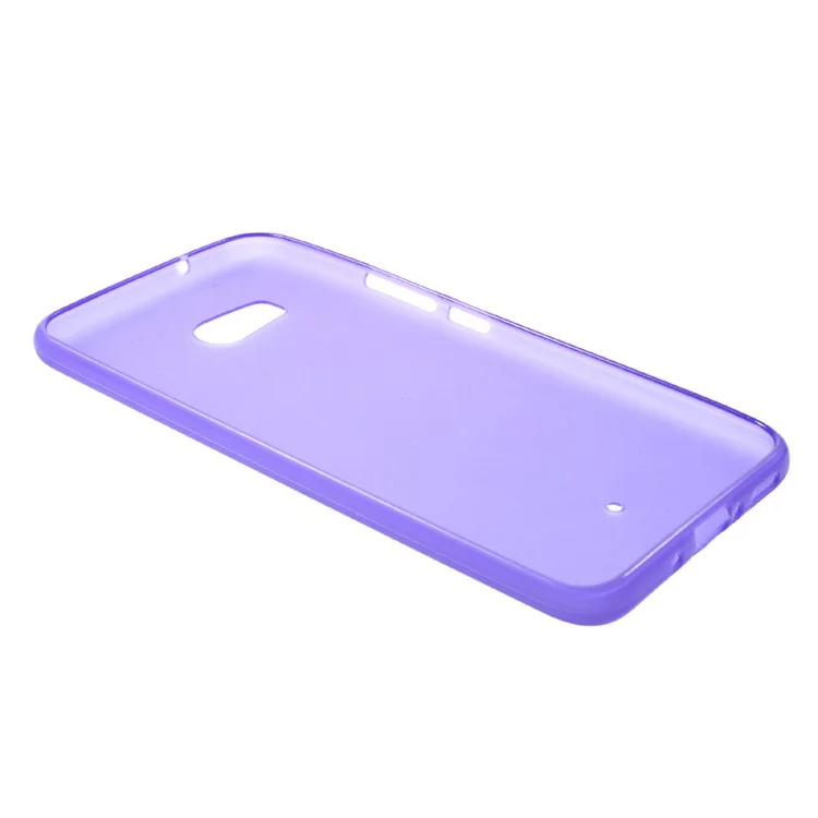 Frosted Anti-fingerprint TPU Soft Gel Cover for HTC U11 - Purple