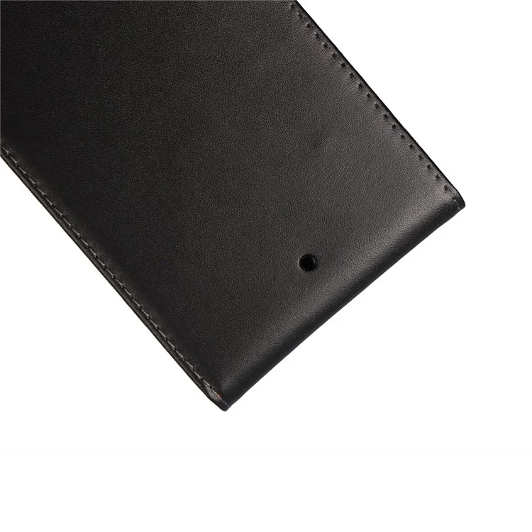 Split Leather Vertical Flip Cell Phone Protective Case for HTC U Ultra - Black - Black