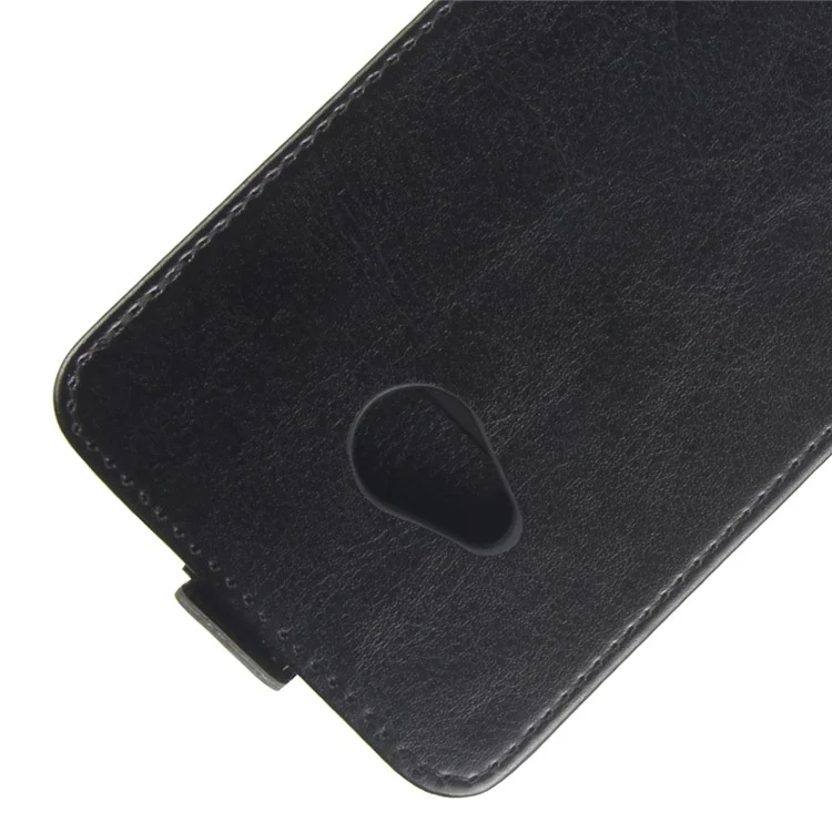 Crazy Horse Vertical Flip PU Leather Case for HTC U11 Life - Black