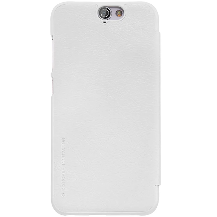 NILLKIN Qin Series Smart View Leather Phone Cover for HTC One A9 - White