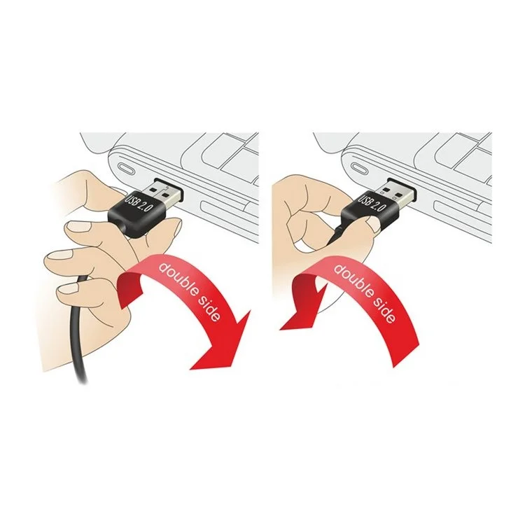 USB 2.0 Male to Micro USB 5Pin Male Cable Reversible Design Up & Down Angled 90 Degree
