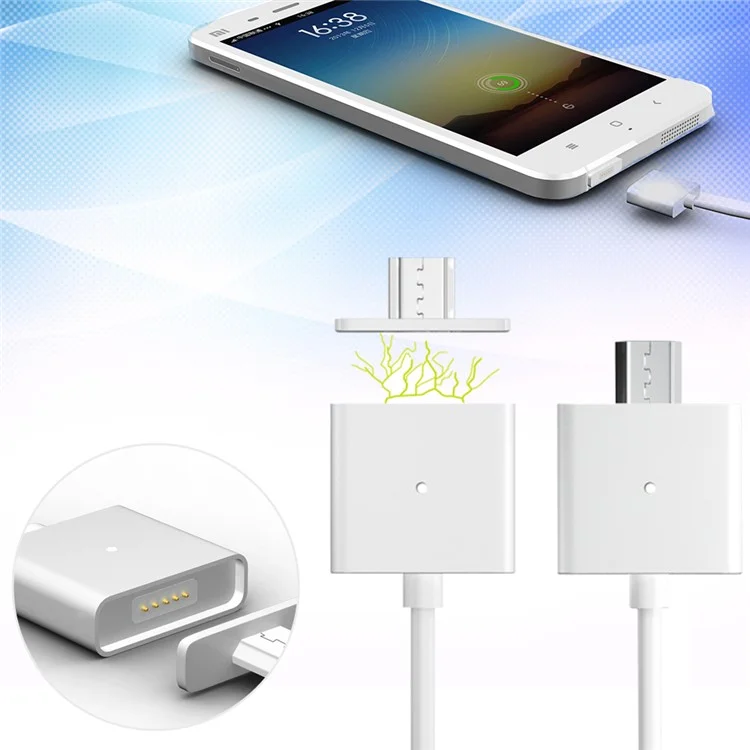 1M Magnetic Micro USB Charging Cable Cord for Samsung LG Sony Huawei Xiaomi Etc.