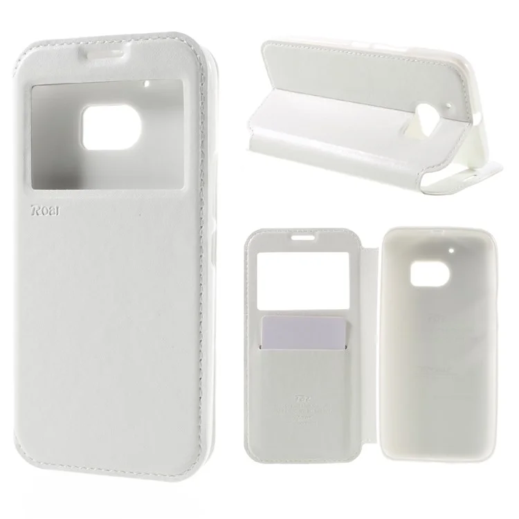 ROAR KOREA Noble View Window Leather Cover for HTC 10 / 10 Lifestyle - White