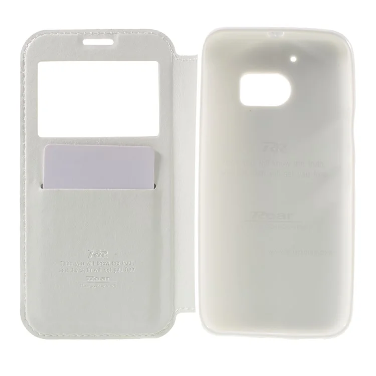 ROAR KOREA Noble View Window Leather Cover for HTC 10 / 10 Lifestyle - White