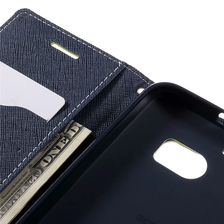 MERCURY GOOSPERY for HTC 10/10 Lifestyle Folio PU Leather Wallet Case - Green