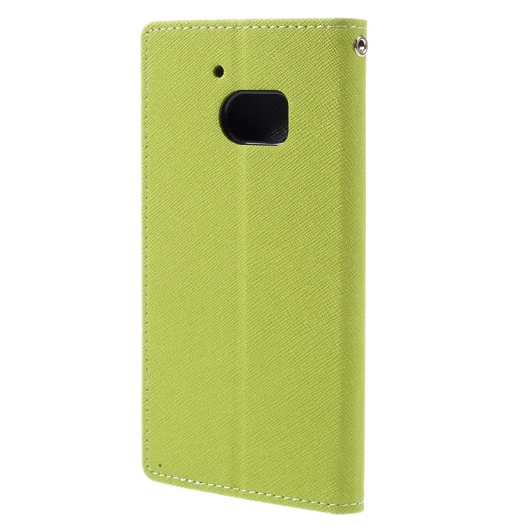 MERCURY GOOSPERY for HTC 10/10 Lifestyle Folio PU Leather Wallet Case - Green