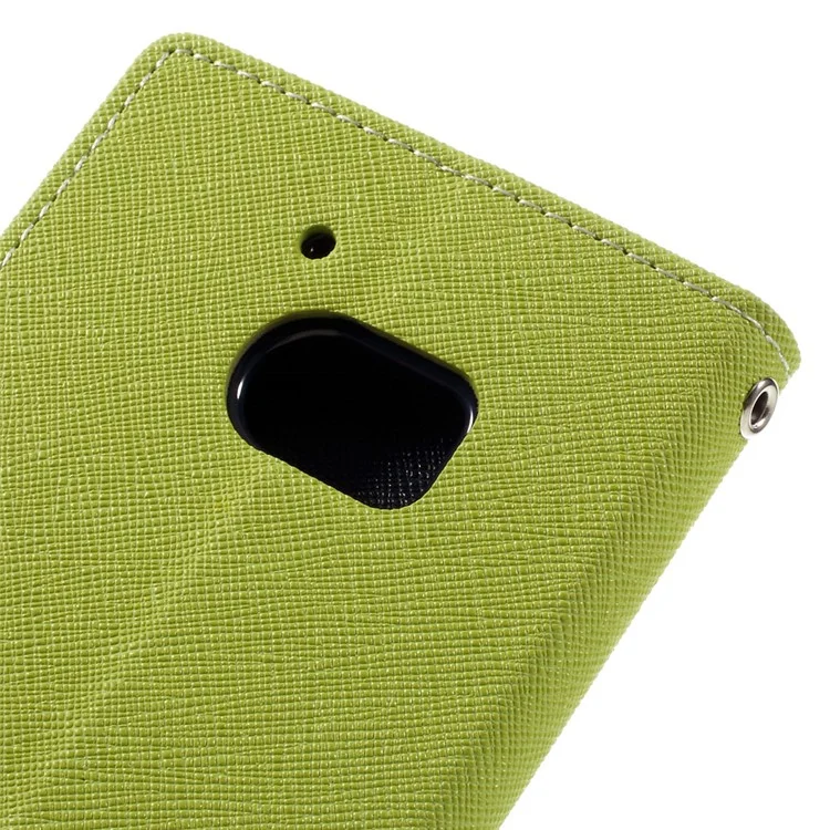 MERCURY GOOSPERY for HTC 10/10 Lifestyle Folio PU Leather Wallet Case - Green