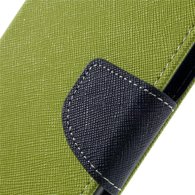 MERCURY GOOSPERY for HTC 10/10 Lifestyle Folio PU Leather Wallet Case - Green