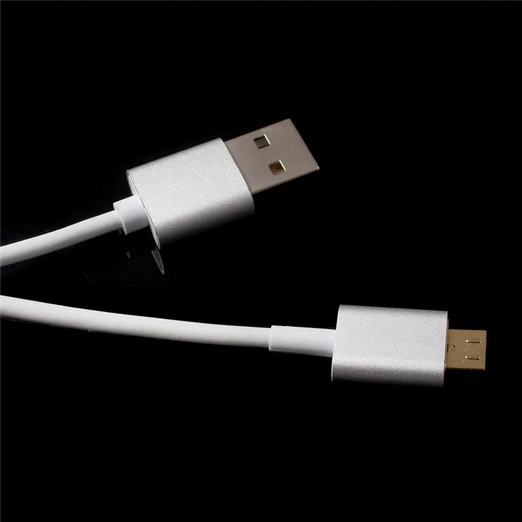 1m Magnetic Micro USB Charging Data Cable for Samsung HTC LG Huawei Xiaomi etc - Silver Color