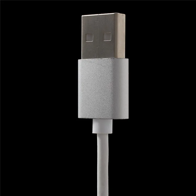 1m Magnetic Micro USB Charging Data Cable for Samsung HTC LG Huawei Xiaomi etc - Silver Color