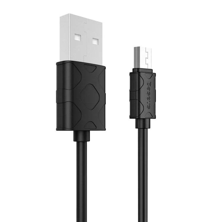 BASEUS Foam Pattern Micro USB Data Sync Charging Cable for Samsung Huawei - Black