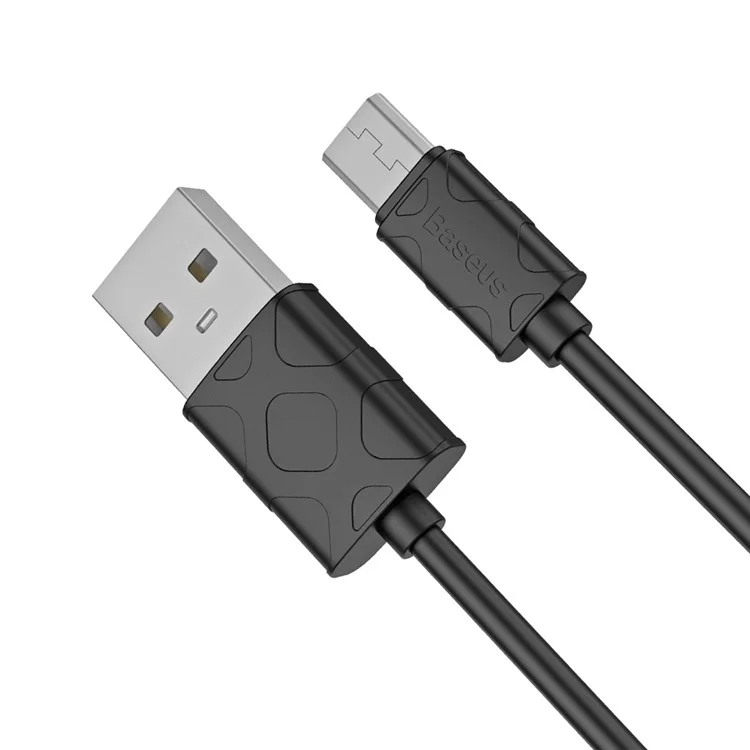 BASEUS Foam Pattern Micro USB Data Sync Charging Cable for Samsung Huawei - Black