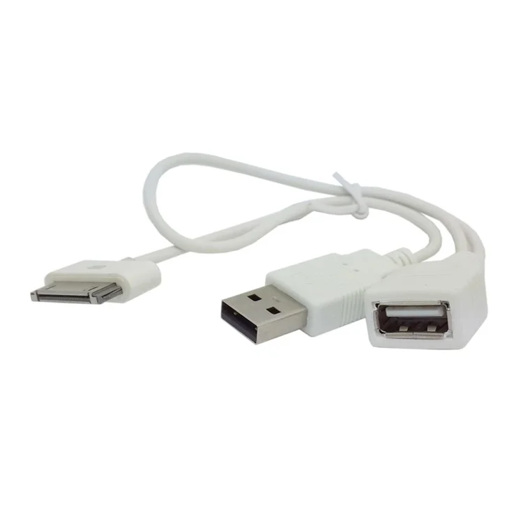 Samsung Galaxy Tab 30Pin to USB Female OTG Cable with Power Port for Flash Disk
