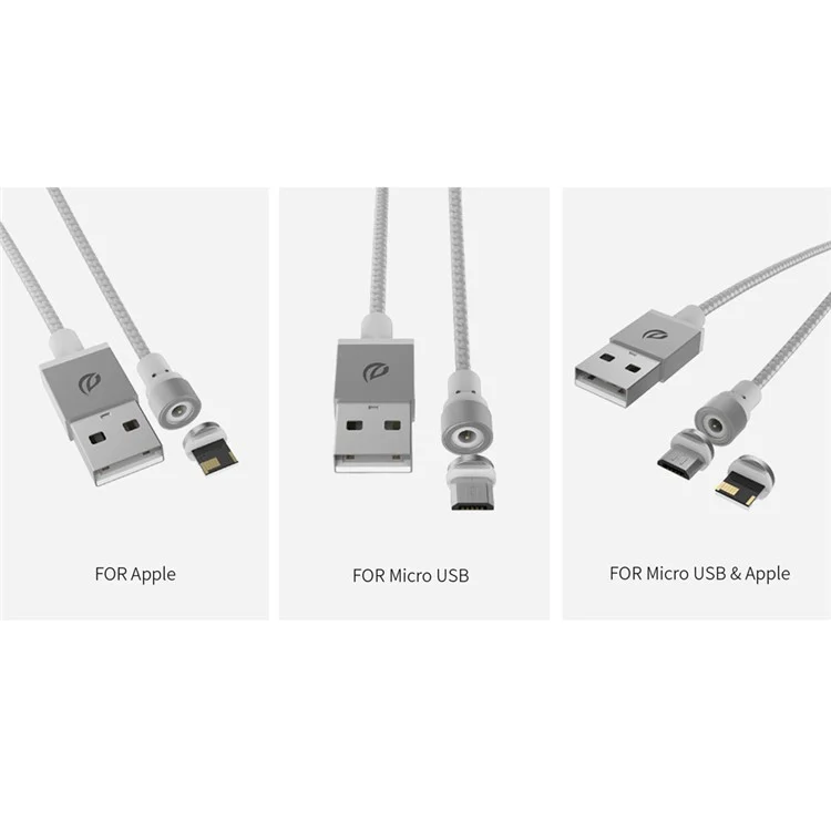 WSKEN Round Magnetic Micro USB Charging Cable 1M (Only for Charging)