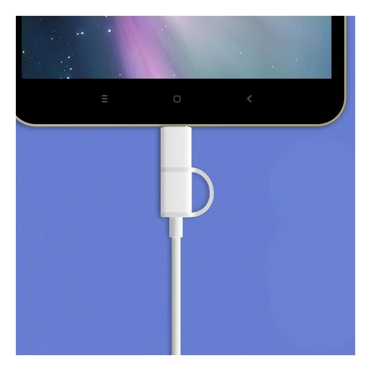 XIAOMI Micro USB + Type-C Sync Charging Data Cable 30cm for Xiaomi Mi Note 2/HTC 10/Huawei P9