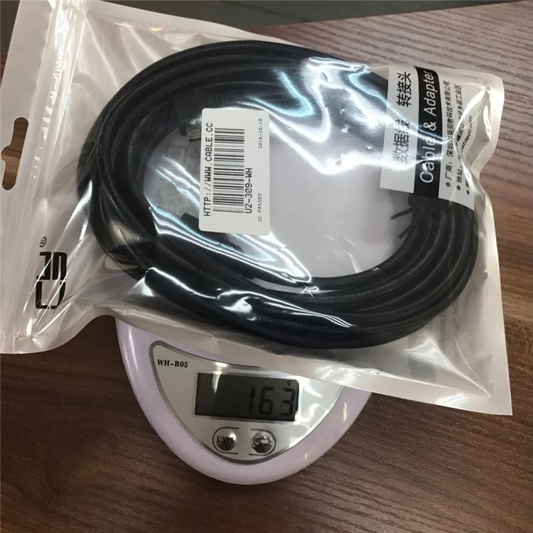 5m 90-degree Left Angle Micro USB Male to USB 2.0 Data Charge Cable - Black