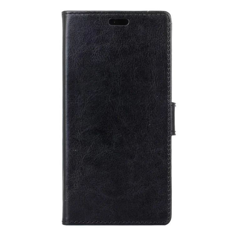 Crazy Horse Wallet Leather Phone Case for HTC 10 evo / HTC Bolt - Black