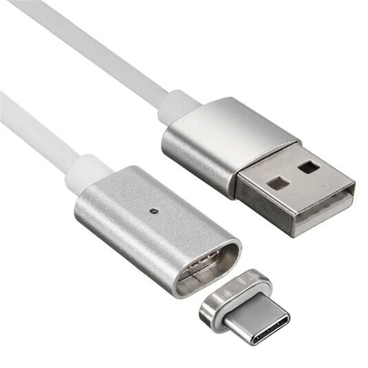 Magnetic USB Type-C Charging Cable for Cell Phones & Tablets etc - White