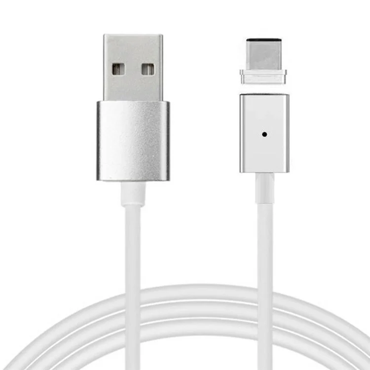 Magnetic USB Type-C Charging Cable for Cell Phones & Tablets etc - White