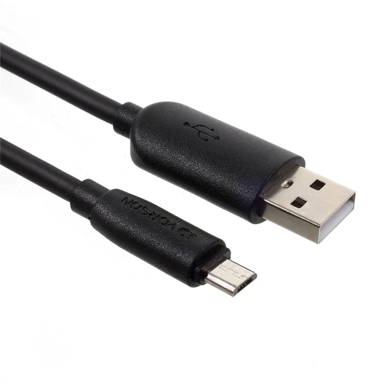 VORSON Anti-Freezing Micro USB Data Transfer Charge Cable 1m for Samsung Huawei Sony etc - Black