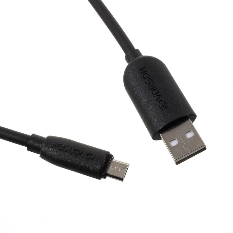 VORSON Anti-Freezing Micro USB Data Transfer Charge Cable 1m for Samsung Huawei Sony etc - Black