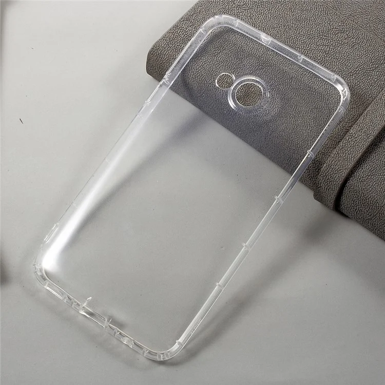 Drop-proof Clear TPU Back Phone Casing for HTC U Play - Transparent