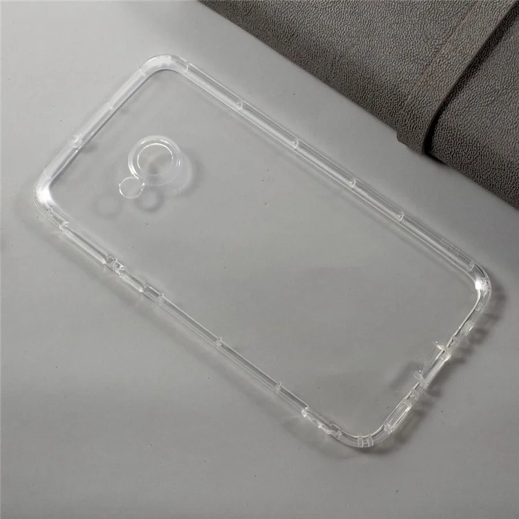 Drop-proof Clear TPU Back Phone Casing for HTC U Play - Transparent