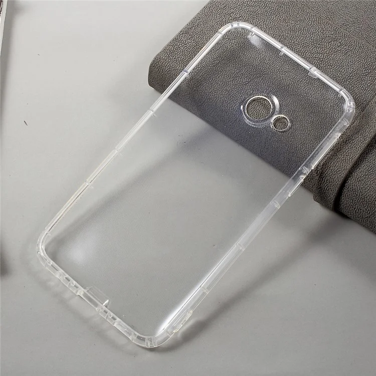 Drop-proof Clear TPU Back Phone Casing for HTC U Play - Transparent