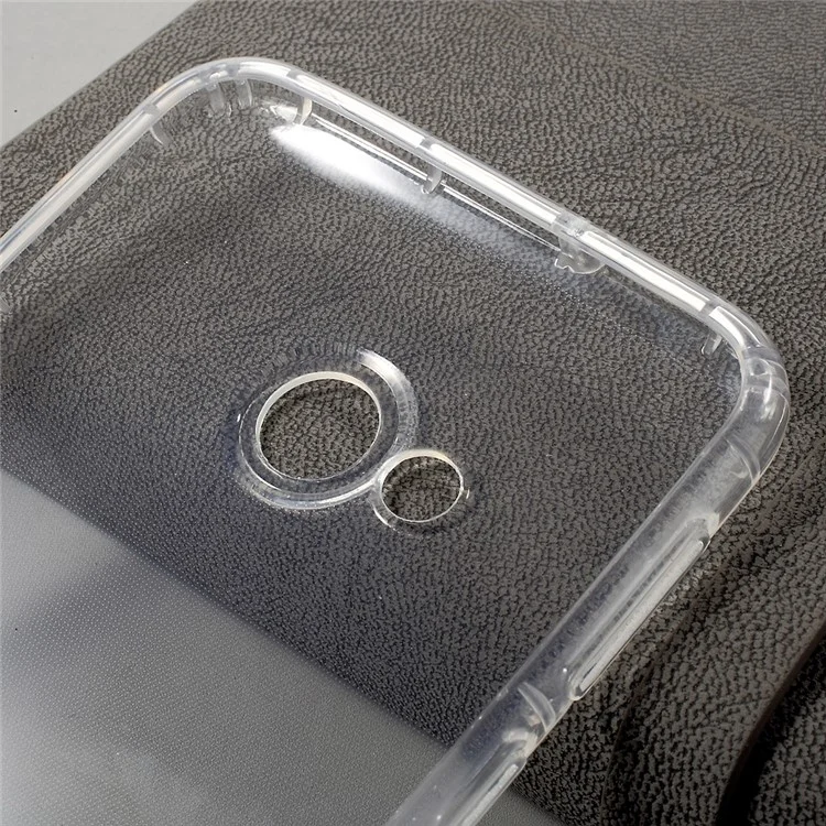 Drop-proof Clear TPU Back Phone Casing for HTC U Play - Transparent