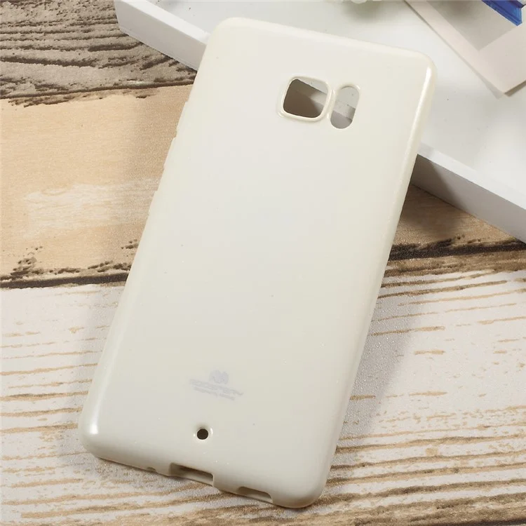 MERCURY GOOSPERY for HTC U Ultra Jelly Glitter Powder TPU Case Accessory - White