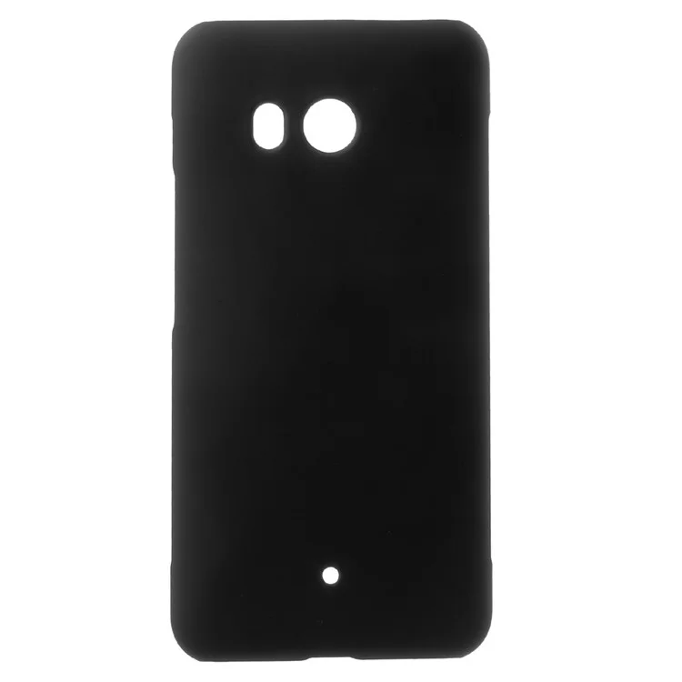 Case Rígida de PC Emborrachado Para HTC U11 - Preto