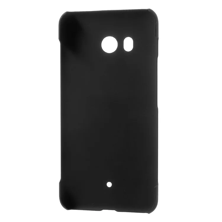 Case Rígida de PC Emborrachado Para HTC U11 - Preto