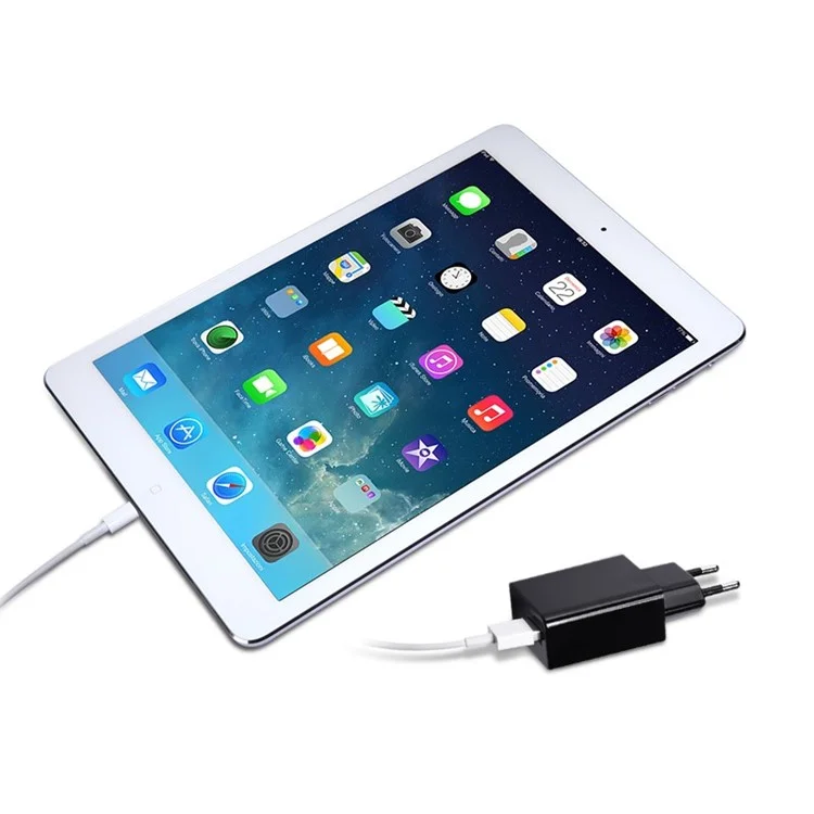 NILLKIN EU Plug 5V 2A Top Speed Charge AC Adapter for iPad iPhone Smartphone Table MP3, etc - Black