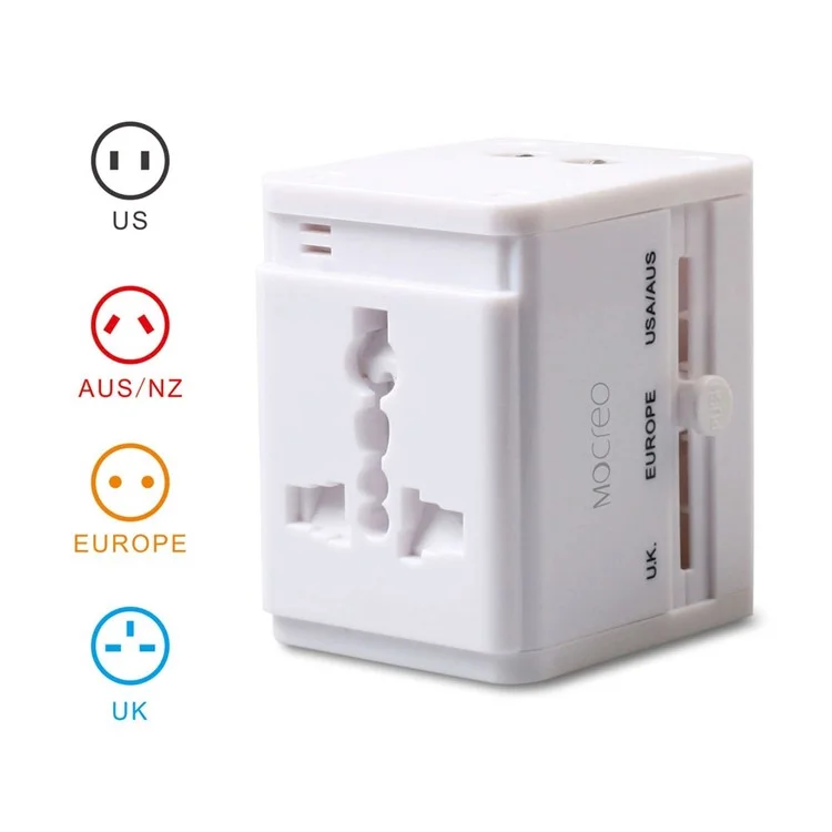 MOCREO All in One Dual USB Wall Charger Travel Adapter for iPhone iPad Samsung HTC LG