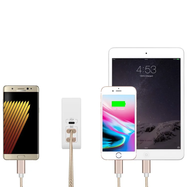 MOMAX 41W PD Quick Charge Type-C + Dual USB Ports Wall Charger - US Plug