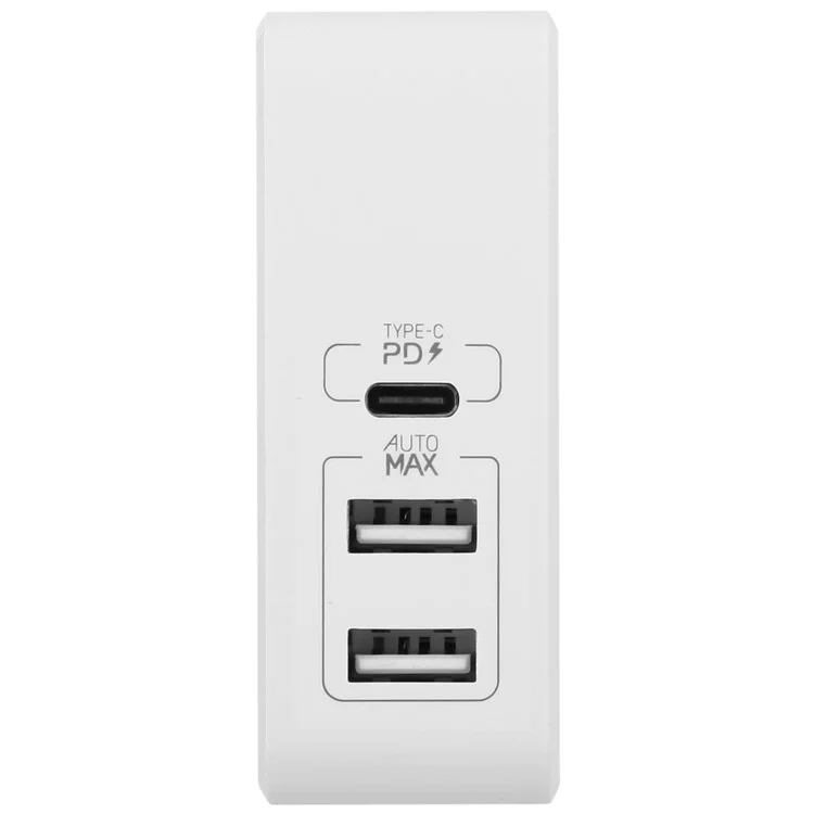 MOMAX 41W PD Quick Charge Type-C + Dual USB Ports Wall Charger - US Plug