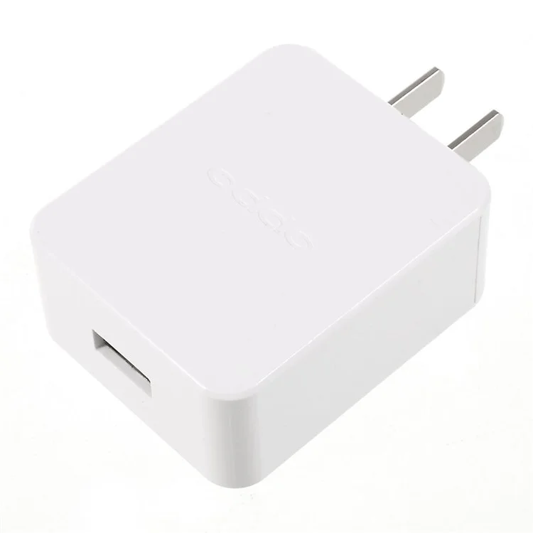 AK733CF Single Port USB Wall Charger for OPPO Smartphones - White / US Plug