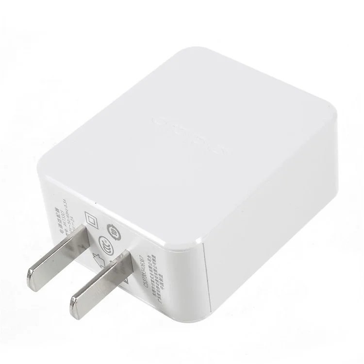 AK733CF Single Port USB Wall Charger for OPPO Smartphones - White / US Plug
