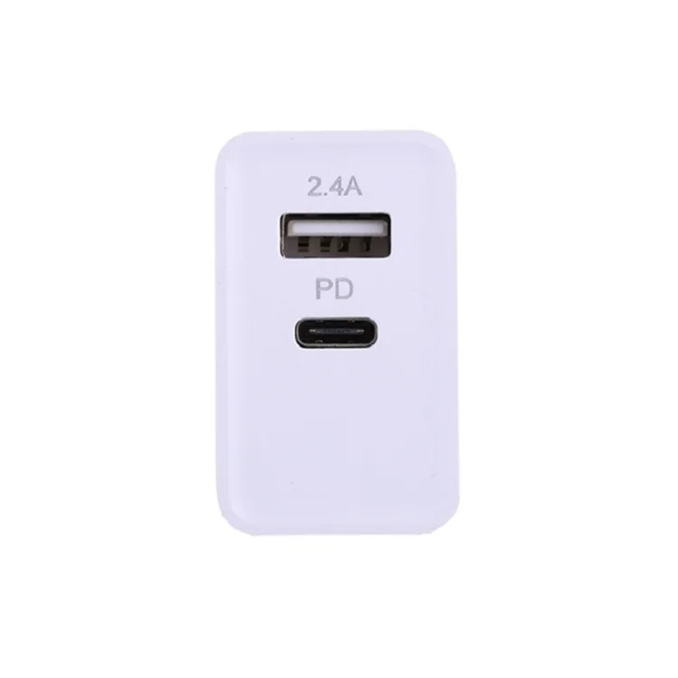 30W USB Type C PD Fast Charging Travel Wall Charger for iPhone 8/8 Plus/X etc. - EU Plug