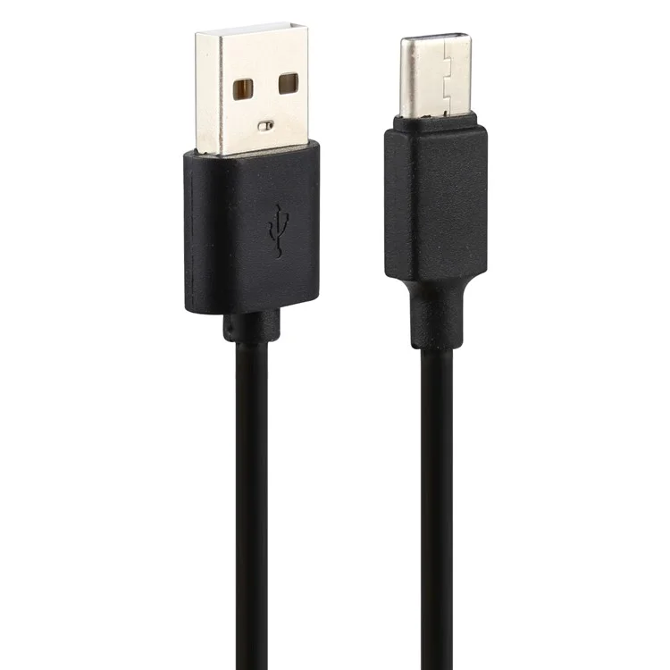 LZ-728 Schnellladegerät 18W [EU-Stecker] Reiseladegerät + USB auf Typ-C-Datenkabel, Länge: 1m - Schwarz