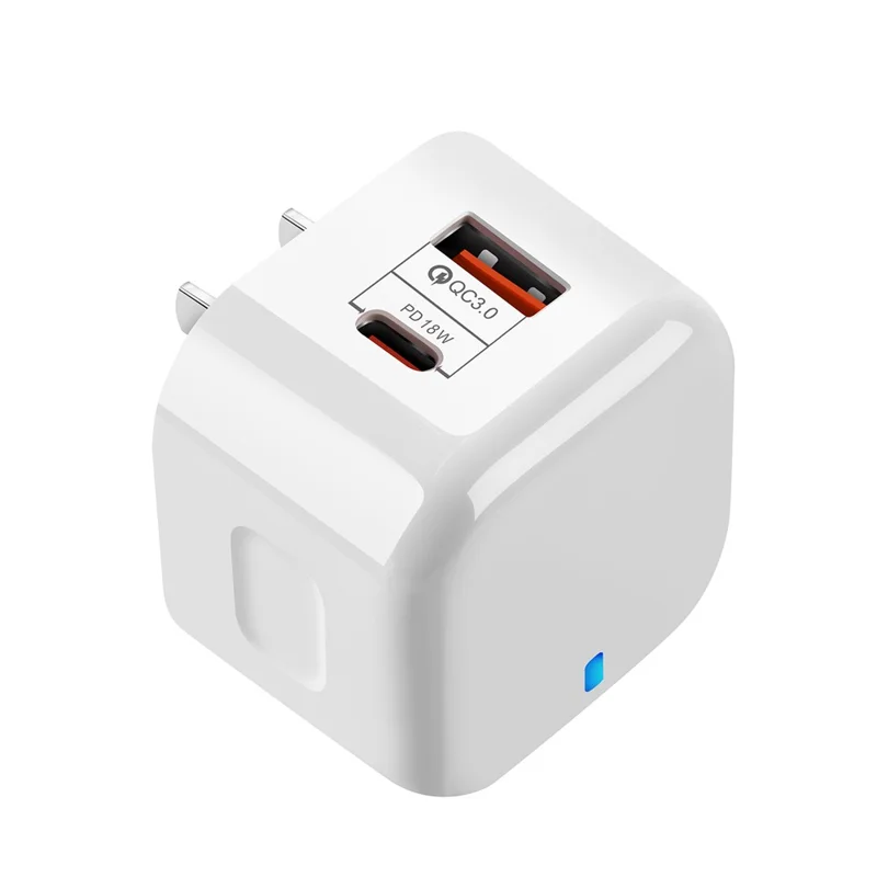 YSY-6087 PD 20W+QC 3.0 Dual Port Wall Charger Travel Power Adapter - US Plug