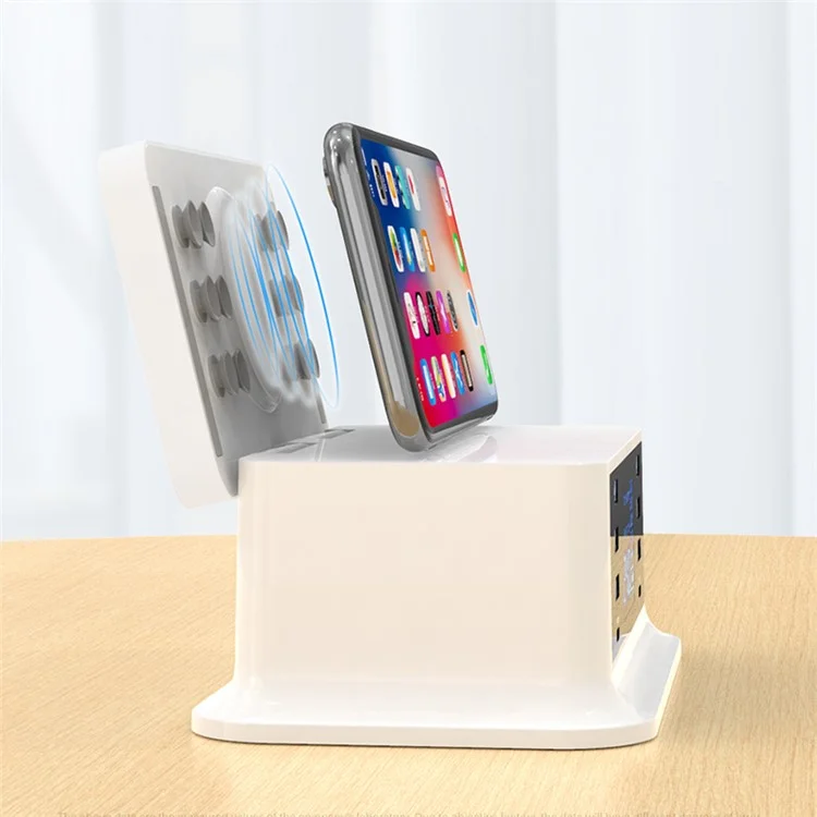 Ganhe Como a Solução YC-CDA36 PD65W Fast Charge QC3.0 Charger de Laptop Para Laptop Dock Charger Sem Fio Com Luz Noturna (certificado Ce) - Plugue da ue