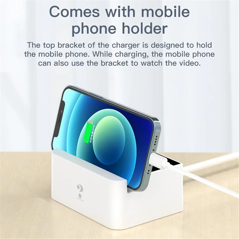 WIN HOW SOLUTION YC-CDA26D Quick Charge 3.0 USB +PD 20W Type-C Fast Charging Station 4-Port Charger [CE Certificated] - US Plug