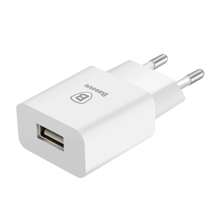 BASEUS Letour 5V 2.1A Portable USB Travel Wall Charger Adapter - EU Plug