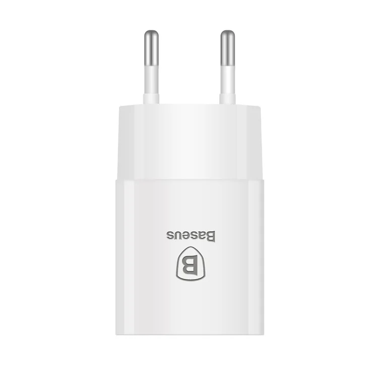 BASEUS Letour 5V 2.1A Portable USB Travel Wall Charger Adapter - EU Plug