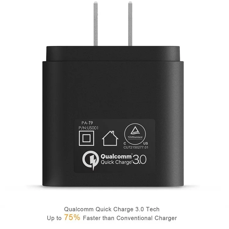 AUKEY PA-T9 18W USB Wall Charger Support Qualcomm Quick Charge 3.0 - US Plug