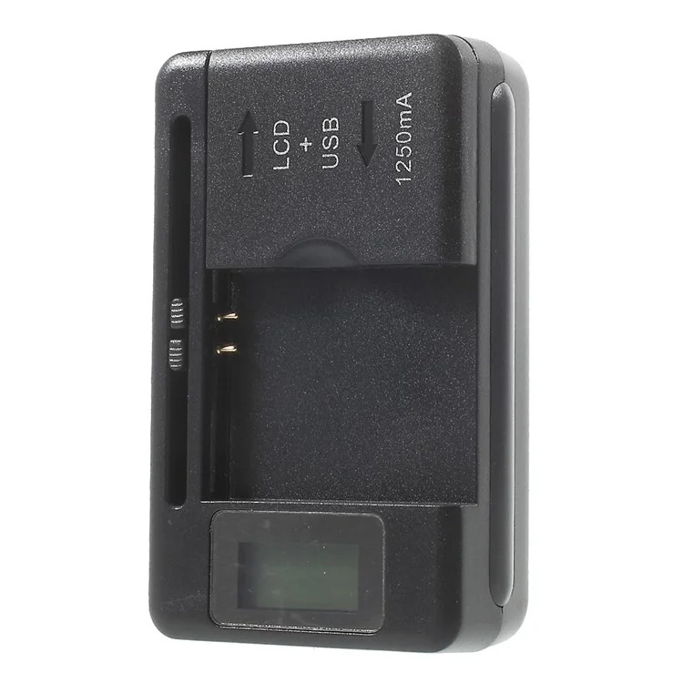 YIBOYUAN LCD Indicator Screen Universal Battery Charger + USB Output (SS-5) - EU Plug