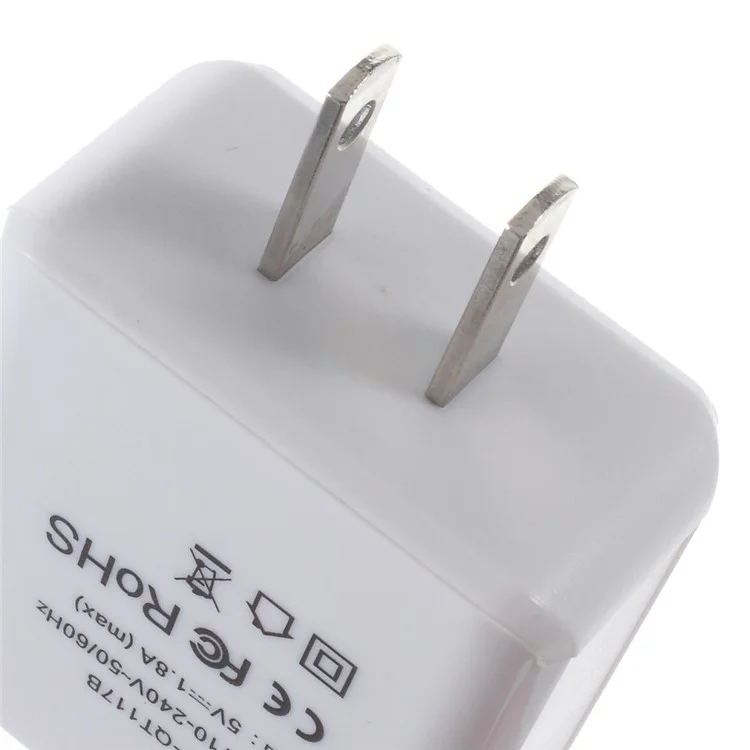 ZUOQI 1.8A USB Wall Charger US Plug for iPhone Samsung Smartphone (CE/RoHS/FCC)