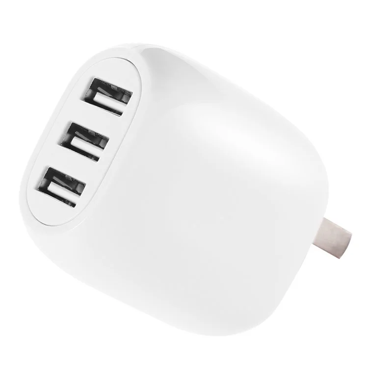 JOYROOM M301 3 USB 3.1A Smart Wall Charger US Plug for iPhone iPad Samsung - White