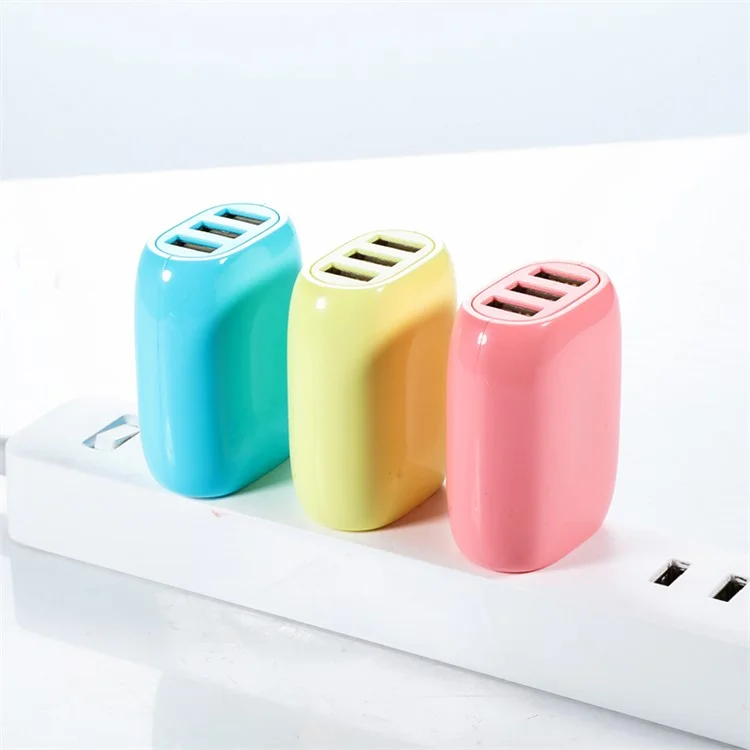 JOYROOM M301 3 USB 3.1A Smart Wall Charger US Plug for iPhone iPad Samsung - White
